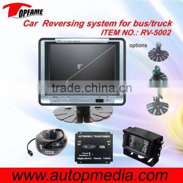 RV-5002 car rear view camera system,5inch LCD monitor+CCD camera+20m waterproof cable