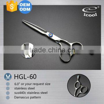 ICOOL HGL-60 high quality stylish design damascus pattern scissors