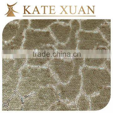 Sequin embroidery beaded lace fabric chiffon fabric sequin embroidery design