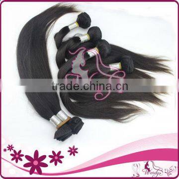 100% European Virgin Remy Hair Straight Hair Weaving Weft Hair