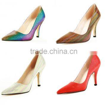 Hot Design Italian Women High Heel Dress Shoes All Kinds of Women High Heel Shoes Colorful Shoes for Women photo-4