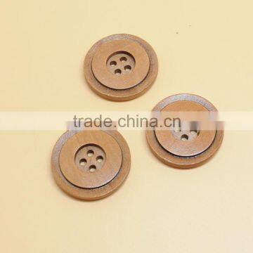 Sedex Audited Factory 2 Pillar Natural Wooden 4 Holes Button photo-4