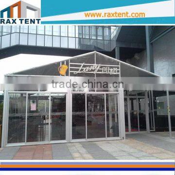Elegant aluminum PVC marquee tent with glass walls