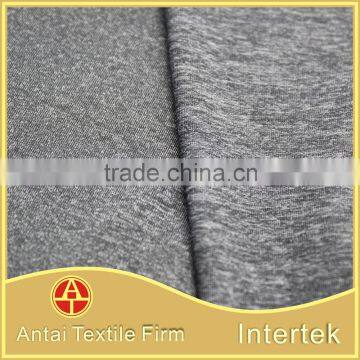 Super Soft and Light Weight Demin Blue Color Nylon Polyester Lycra Melange Fabric for Gym Wear photo-3