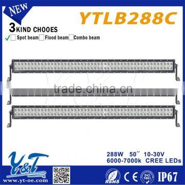 wholesale 50'' led light bar 4D optic reflector off road light bar curved