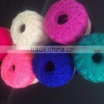Acrylic blended bulked knitting yarn