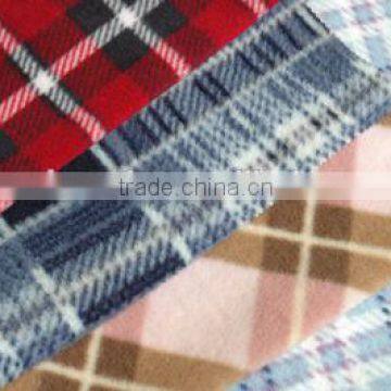 100% polyester printed polar fleece fabric