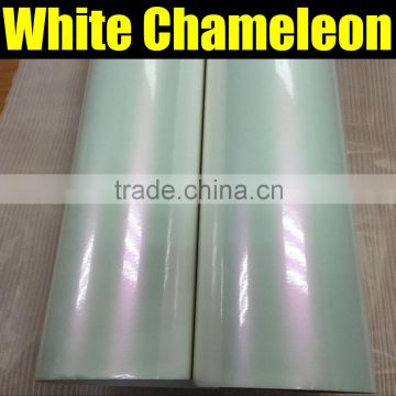 Factory wholesale white pearl chameleon 1.52*20m/ROLL , chameleon car wrap vinyl film