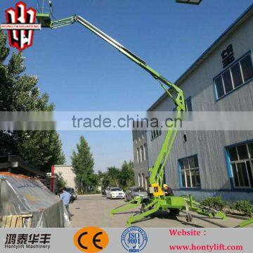 18m height trailer mounted floating swim cleaning boom lift platforms
