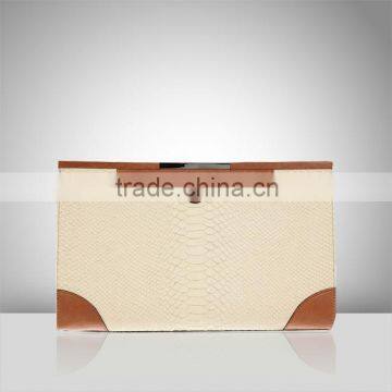 S121 Python Night Hand Bag, Synthetic Leather Envelope Clutch Bag For Lady