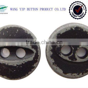12.5mm good quality clothing with 2 hole metal shank sewing button