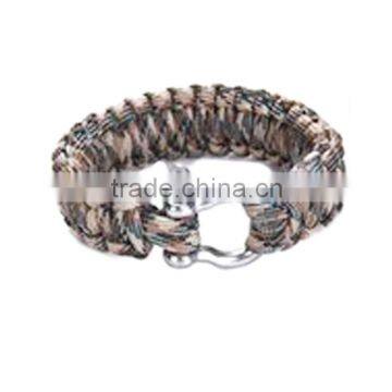 2016 nylon 550 4mm camo paracord bracelet 7 Strand Cord for camping survival