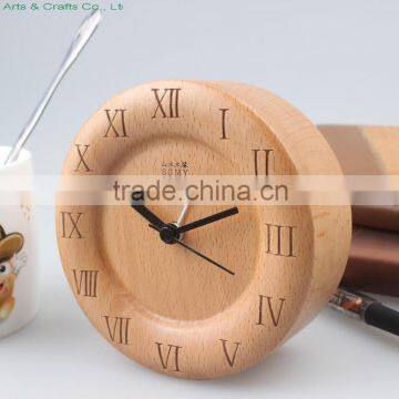 Creative wooden quartz clock