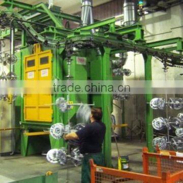 Qingdao Cylinder Head Surface Cleaning Hanging Chain Shot Blasting Machine