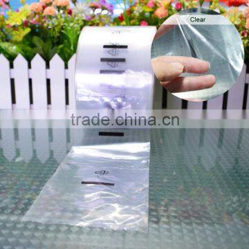 china shenzhen clear PE bags on roll / PE bags for small sparepart / PE plastic packing bags