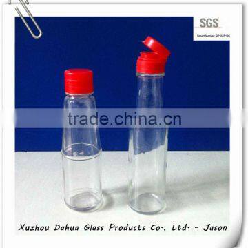 150ml glass ketchup bottle with lid