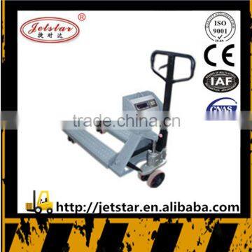 with Weighing machine hand pallet mini truck for sale