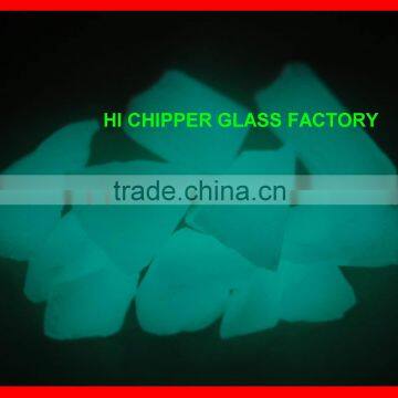 Glow Blue Green Glass Chips HI CHIPPER