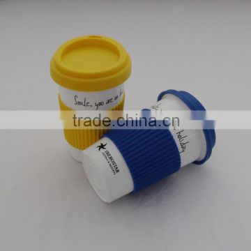 PLA coffee Cup with silicon cover