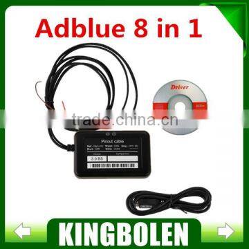 2015 Hot New 8 in 1 Adblue Emulator for Trucks With NOx Sensor Emulation With Russian English Language