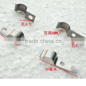 Stainless Steel Spring Sheet, Line Pressing Tablets, Card Buckle Mold Shell, Single and Double Hole Spring Leaf, Manganese Steel photo-2