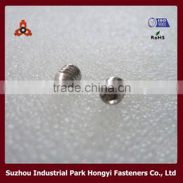 din916 SS304 hex socket stainless steel screw with cup point