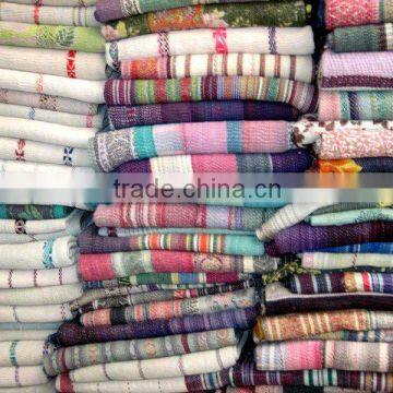 patchwork sari kantha quilts