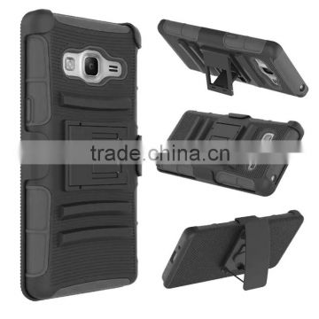 For Samsung Z3 hybrid defender belt clip case with rotate stand