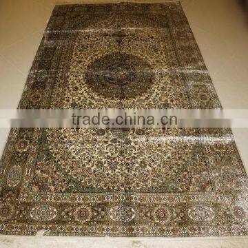 high density turkish fashion hand knotted silk rug handmade carpet