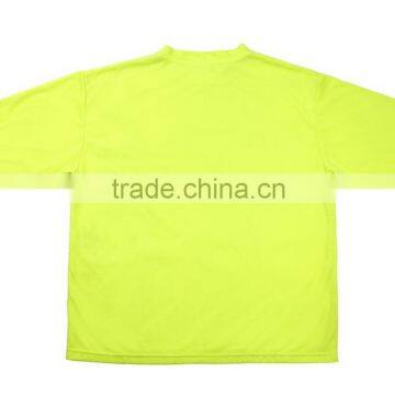 High Quality Hi-Vis Reflective Safety Work Shirt Fashion Casual Running Shirt High Visibility