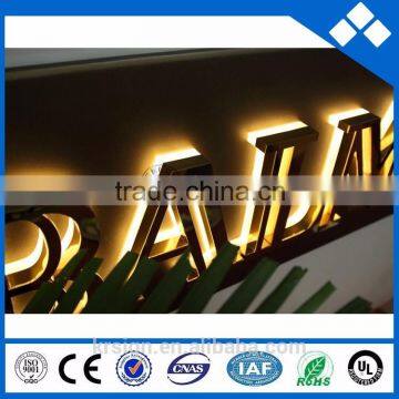 Stainless Steel Backlit Letter Sign , Acrylic LED Sign , Mirror Polished Customized Waterproof 3D photo-6