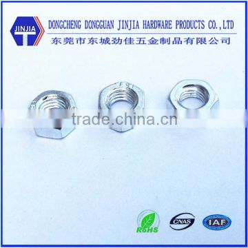 m5 white zinc hex nut