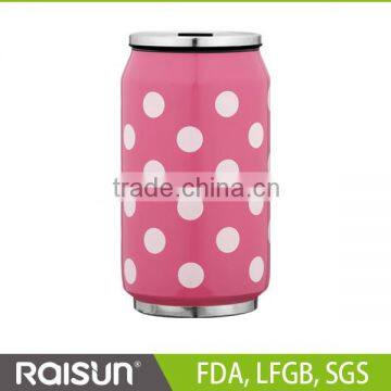 high quality hot sale double wall stainless steel m&m coffee mug 280ML 500ML