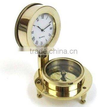 Solid Brass Decor Gift Compass- Paper Weight Compass Desk Compass 13528