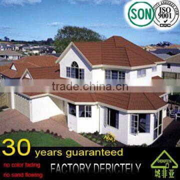 best selling high quality Stone Chip Coated Steel Roof Tiles