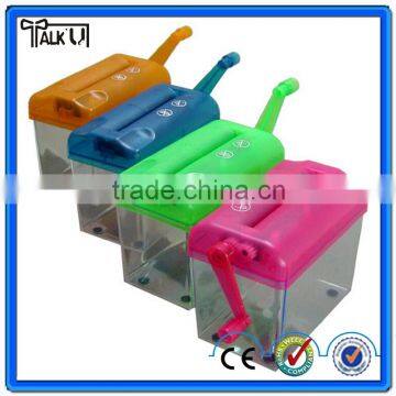 Hot sale manual mini shredder,new design colorful mini shredder,office hand operated mini shredder