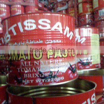 HOT!! 2200g canned spaghetti sauces brix 28-30, easy/normal open,