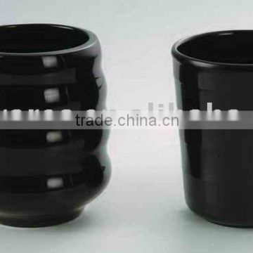 Top quality black 30ml plastic 100% melamine drinking tumbler