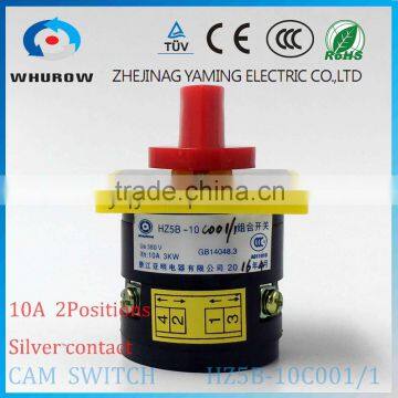 Cam Switch HZ5B-10C001/1 Silver Contact 10A 1 Pole 2 Positions 0-1 Start-stop Electrical Rotary Switch photo-3