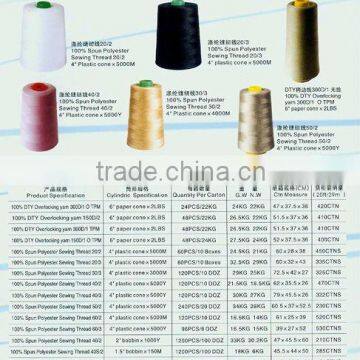 100% Spun Polyester Sewing Thread