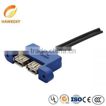 High speed double usb cables wire harness manufacturer