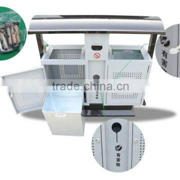 China Wholesale Indoor OEM Stand Galvanized Steel Garbage Containers photo-6