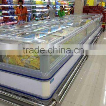 Supermarket Food Display Freezer Equipment With Remote Compressor