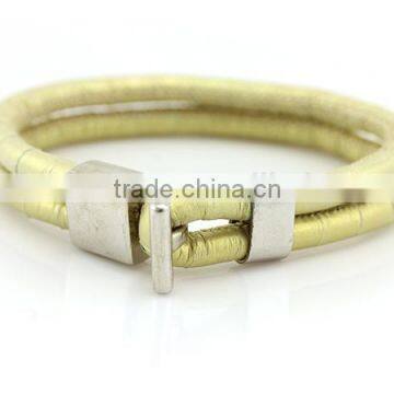 Customers Brand Logo Available in Snake Leather Bracelet