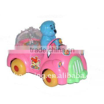 Candy toy,friction dog car promotion gift with candy