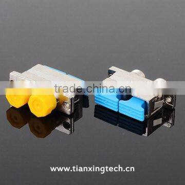 SC FC duplex fiber optic hybrid adapter