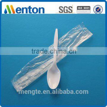 High quality wrapped disposable plastic tea spoon