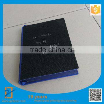 Custom Notebook, Leather Notebook, Black Blue Notebook, Free Shipping photo-2