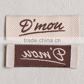 Diagonal Sleeve Label and Clothing Weaving Tag for Feather Cotton