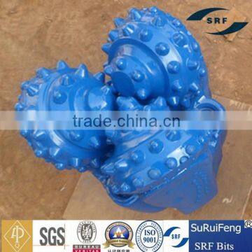 Tri cone rock drill bit for hard rock drilling